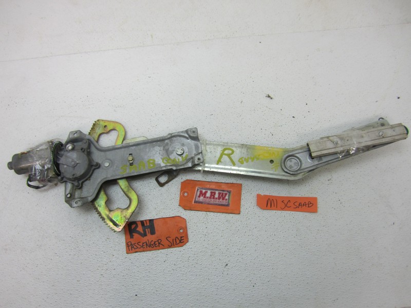 WINDOW MOTOR REGULATOR DOOR GLASS PASSENGER SIDE 95-02 SAAB 9-3 900 CONVERTIBLE