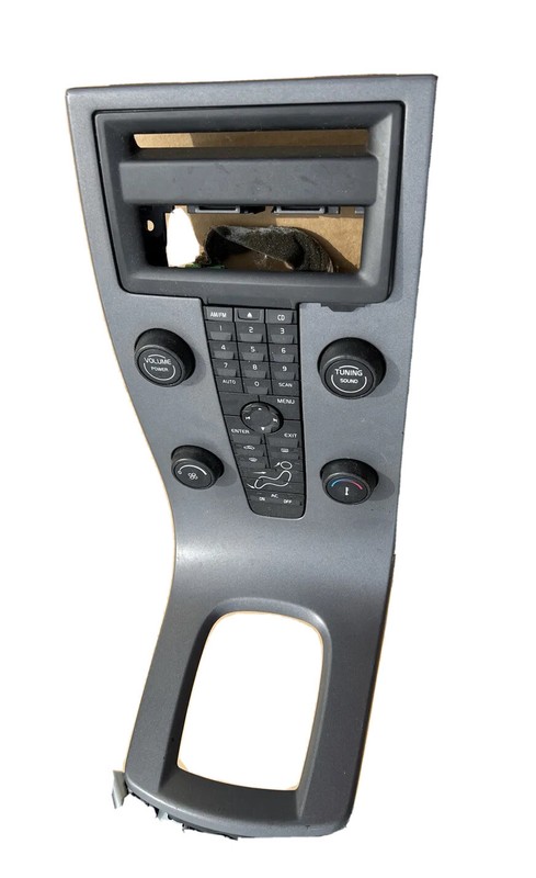 ✅⭐️ Volvo C30 S40 C70 V50 Wood Console Radio Climate Trim Bezel Waterfall
