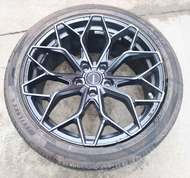 Superspeed Wheels RF07 Matte Black Wheel 20x10.5 +35 305/35R20 USED Curb Rashed