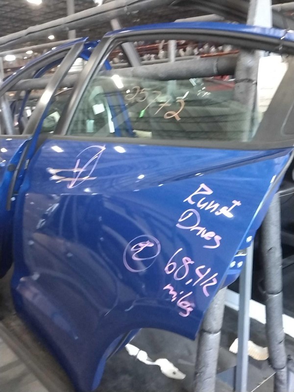 2019 Honda HR-V Blue Left Rear Door 68000 Miles - OEM Replacement Part