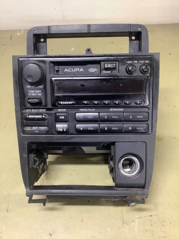 92-94 Acura Vigor AM/FM Radio cassette with radio Panel bezel Used OEM