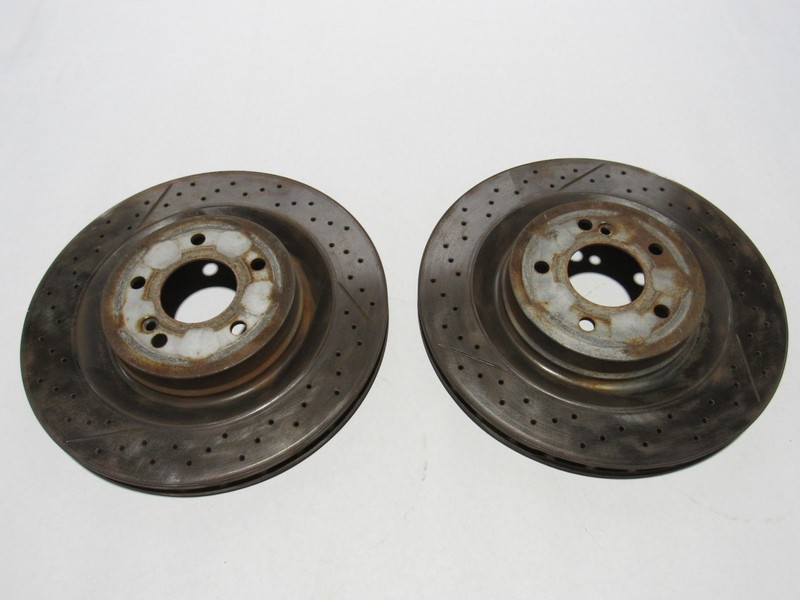 Mercedes SLK55 R171 2006 Rear Right Left Brake Rotor Disc Set 2 PCS 04-11 ;