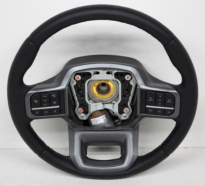 OEM Steering Wheel For Ford F150 Crew Cab Black Leather ML3Z-3600-FH Visual Flaw