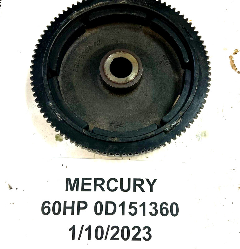 Mercury Outboard 50-60hp Flywheel 9008A19 3 cylinder 2 stroke FRESHWATER!
