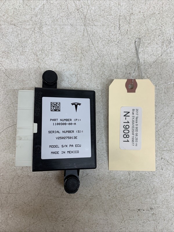 ⚡️16-21 TESLA S X PARK ASSIST CONTROL MODULE CUMPUTER 1100308-00-A 19081 B123