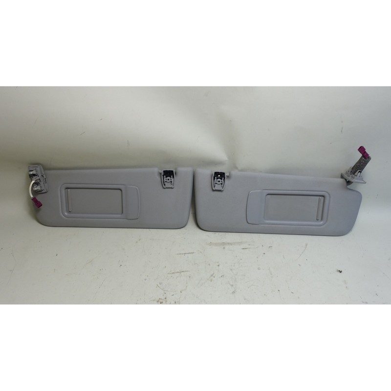 2011-2014 BMW F25 X3 SAV Interior Sun Visor Pair Grey Vinyl Lighted Mirrors OEM