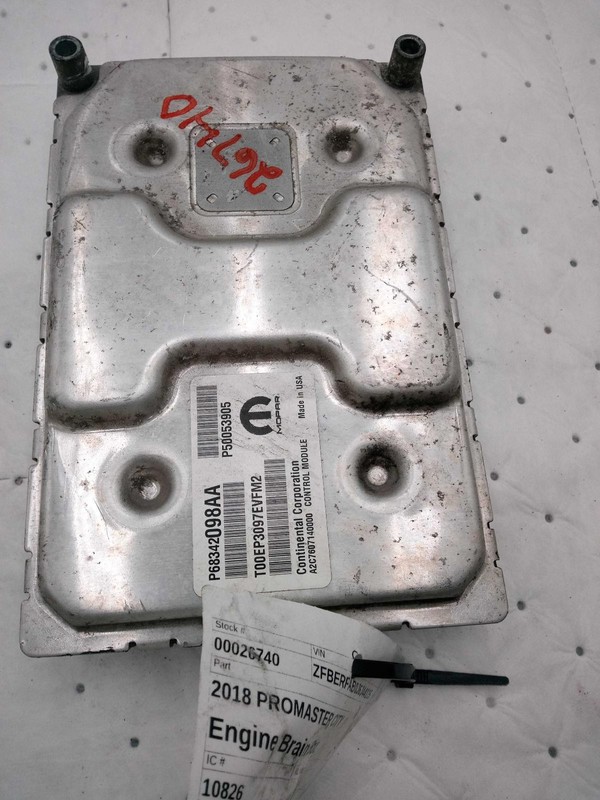 2018 RAM ProMaster City Engine Control Module ECM 2.4L OEM 68342098AA