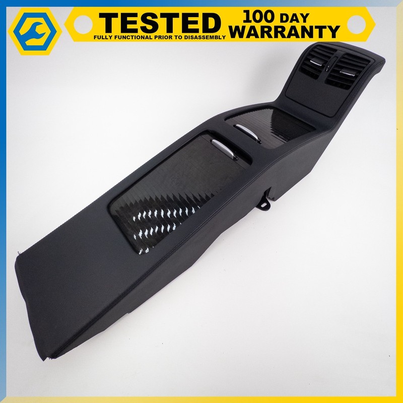 12-14 MERCEDES-BENZ CLS550 REAR CENTER CONSOLE ARMREST STORAGE BLACK OEM