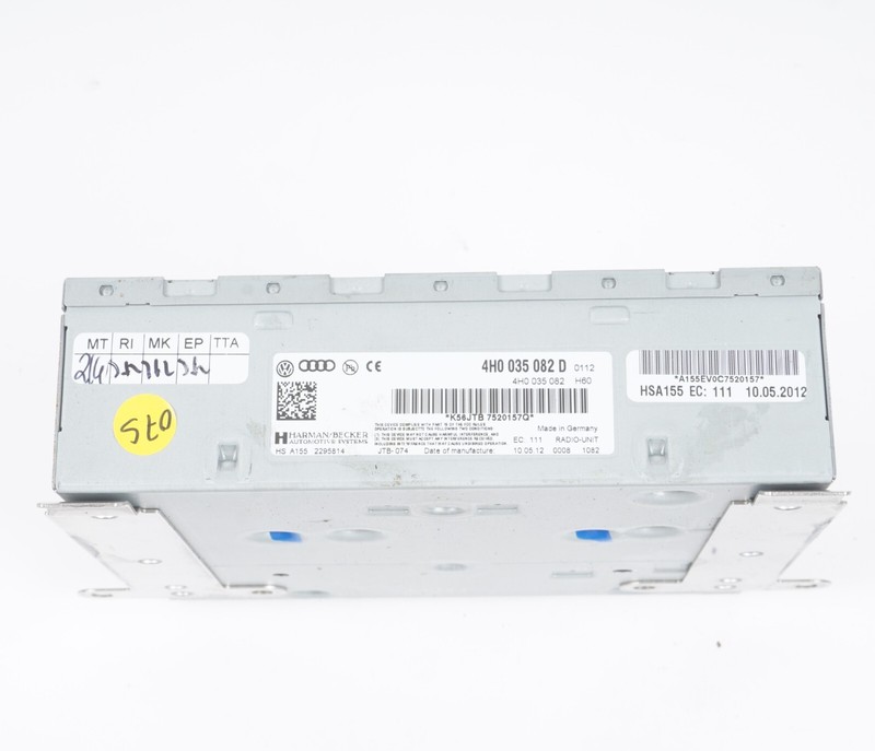 11-17 AUDI A8 A8L S8 RADIO TUNER RECEIVER 4H0035082D OEM