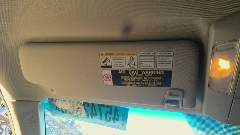 Sun Visor TOYOTA TUNDRA Left 14 15 16 17 18 19 20 21