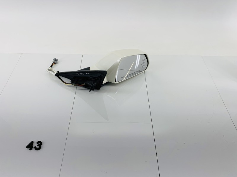 10-14 CADILLAC CTS RIGHT PASSENGER SIDE EXTERIOR VIEW MIRROR WHITE DIAMOND OEM
