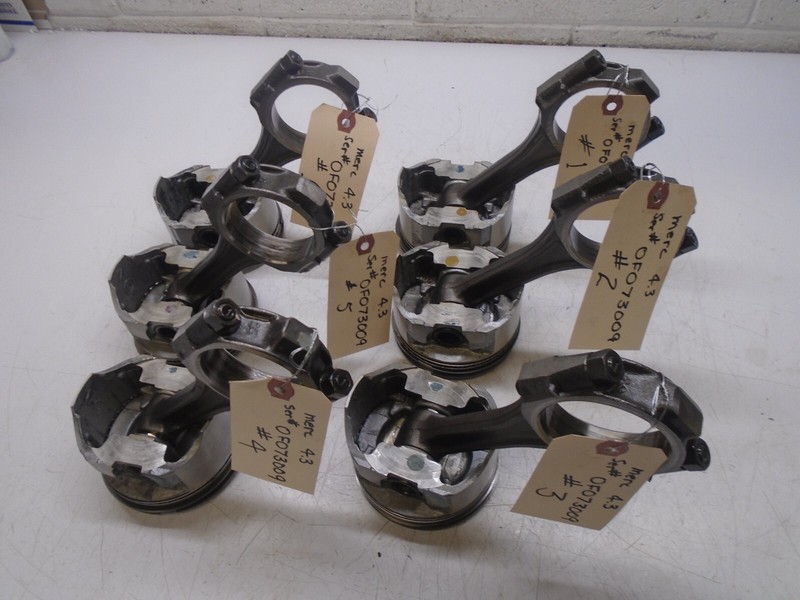 L4 10144178 Standard Piston & Rod GM Mercruiser 4.3 V6 SET of 6