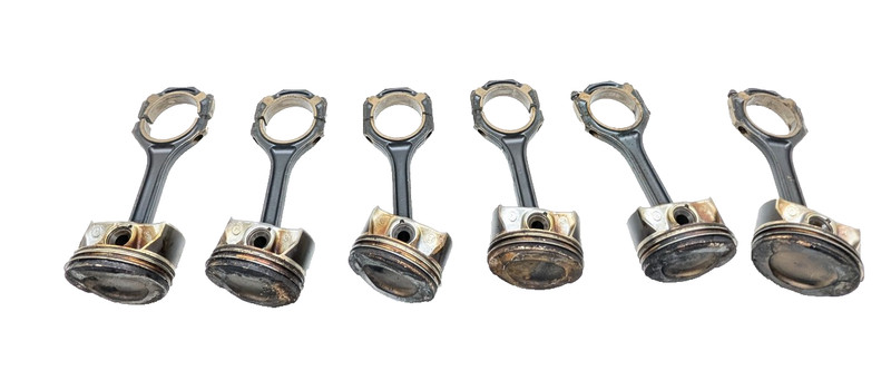 14-23 Mercedes W166 ML400 C43 AMG E450 Engine Motor Pistons Set of 6