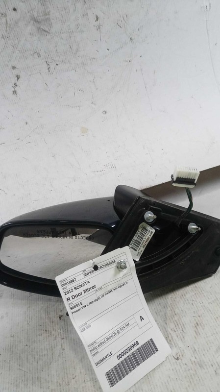 Used Right Door Mirror fits: 2012 Hyundai Sonata Power VIN C 8th digit Canada ma