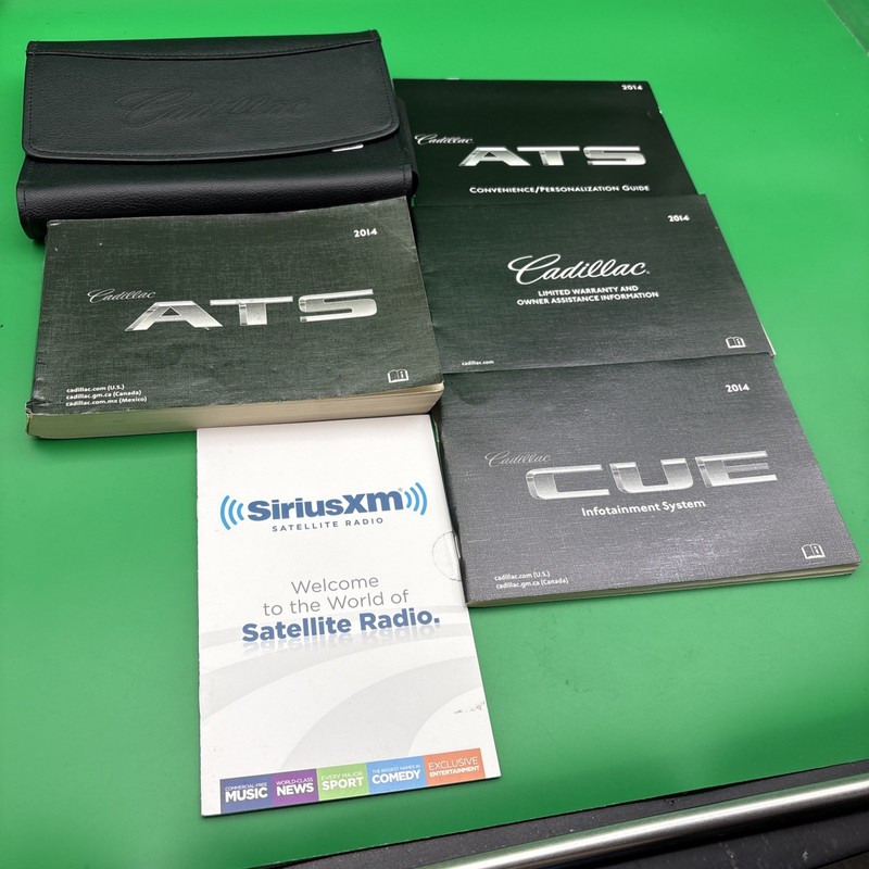 2014 Cadillac ATS Owners Manual Warranty Infotainment With Case Included