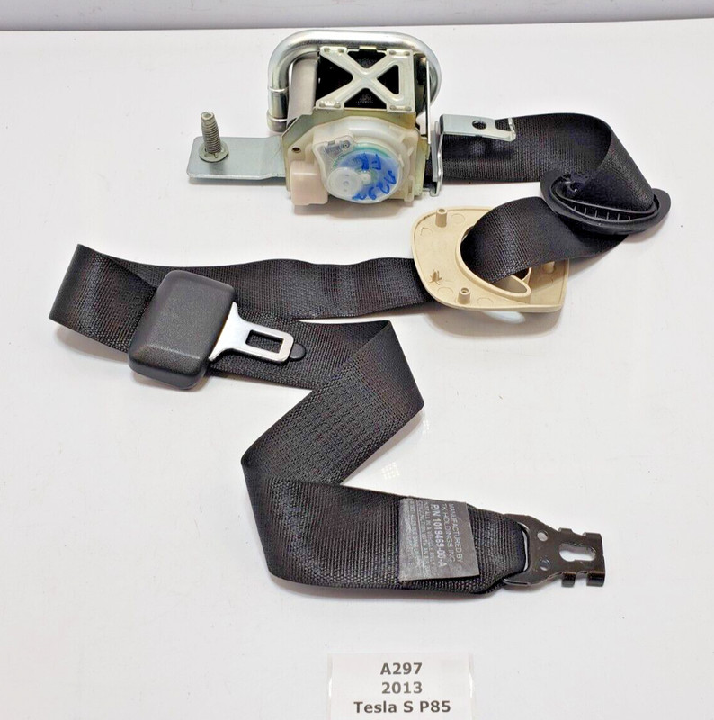 ✅ 2012-2016 OEM Tesla Model S Front Right Passenger Seatbelt Retractor Black