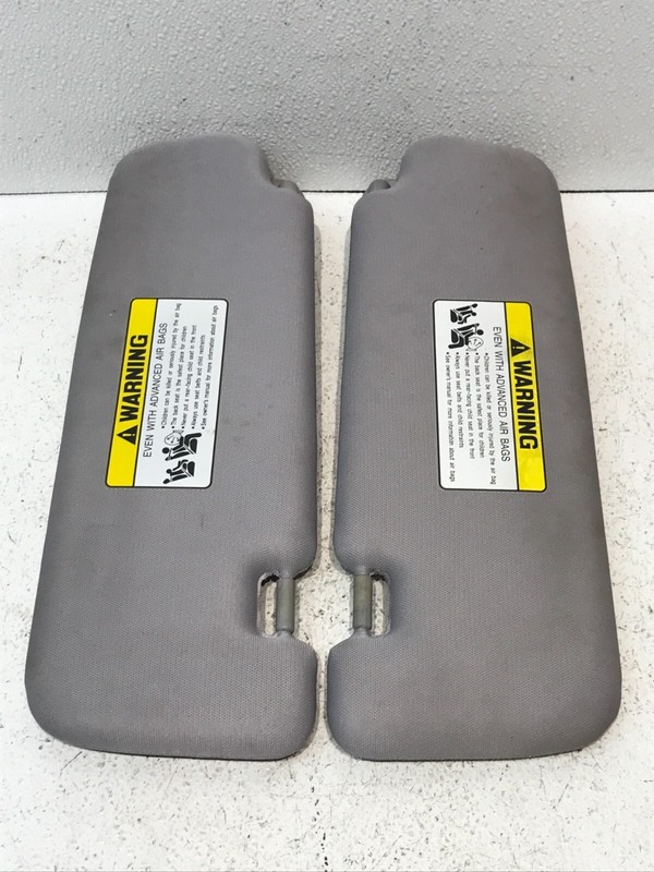11-14 HYUNDAI SONATA LEFT RIGHT DRIVER PASSENGER SUNVISOR SUN VISOR GRAY OEM