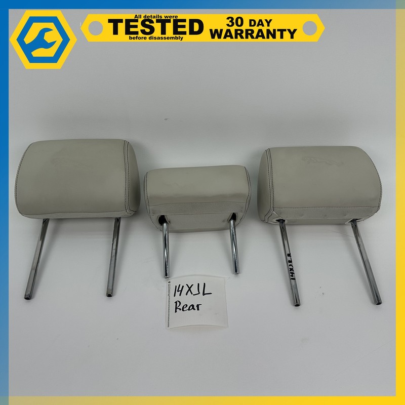 13-19 JAGUAR XJ XJL REAR LEFT CENTER RIGHT SEAT HEADREST SET OF 3 OEM