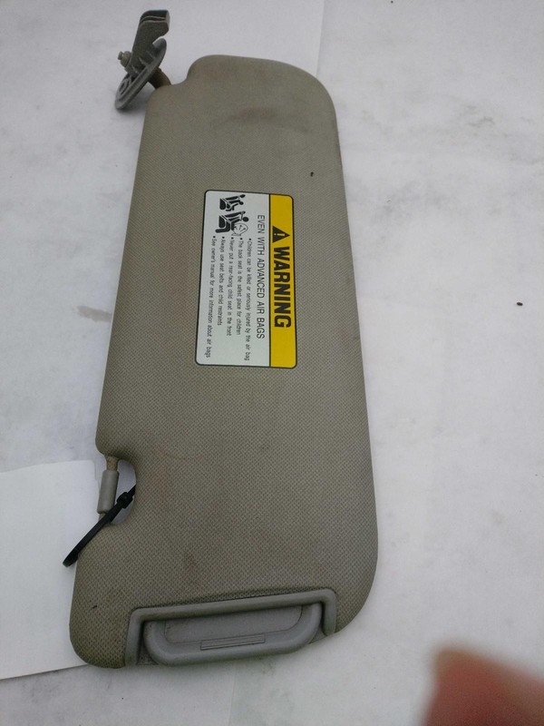 2012 Hyundai Elantra Sun Visor Grey Used OEM Part 170237 145K Miles