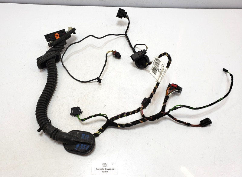 ✅ 11-18 OEM Porsche Cayenne Turbo 958 Rear Right Door Wire Wiring Harness