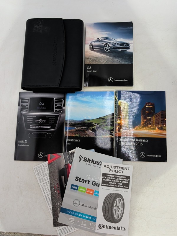 2015 Mercedes Benz SLK Owner's Manual - 200 250 350 55 AMG Complete Set