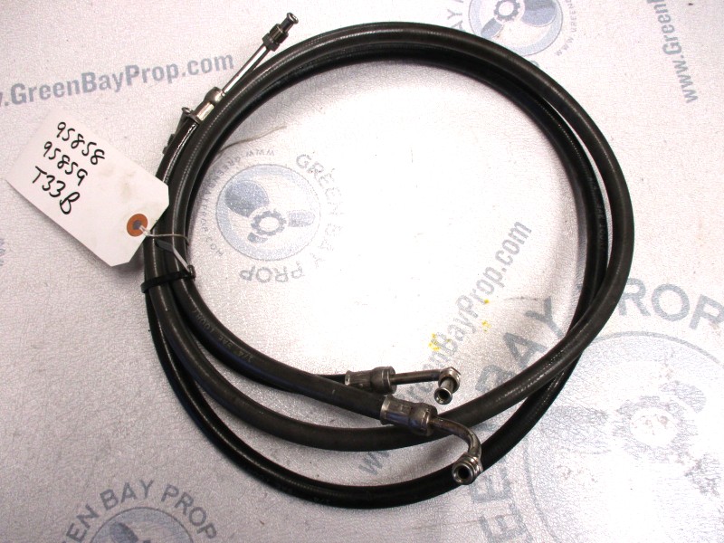 95858 95859 Gray & Black Hydraulic Hose Mercruiser Alpha One/Bravo