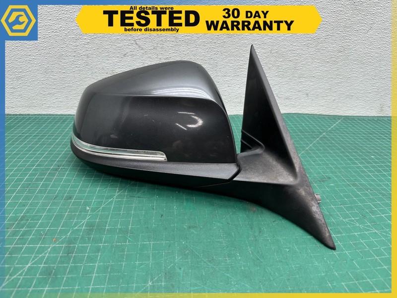 12-18 BMW F30 Sedan RIGHT PASSENGER SIDE REAR VIEW DOOR MIRROR Gray B39 OEM