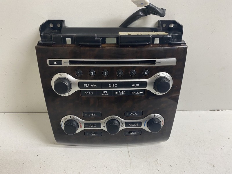 2009-2014 Nissan Maxima Heater A/C Radio Stereo Climate Control Bezel Hood Trim