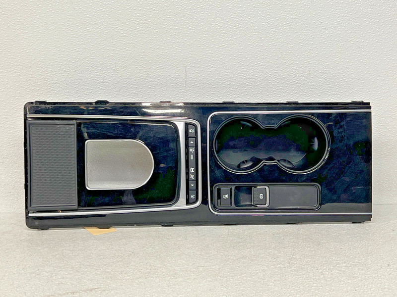 ⭐2017-2019 JAGUAR XE FRONT CENTER CONSOLE CUP HOLDER PANEL BLACK OEM LOT2691