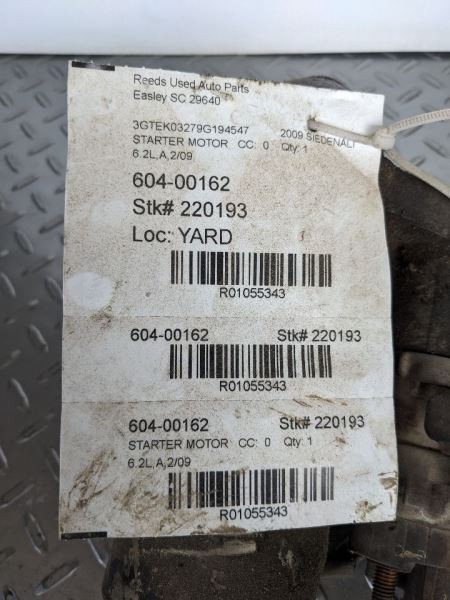 Starter Motor Fits 09-15 EXPRESS 2500 VAN 1055343
