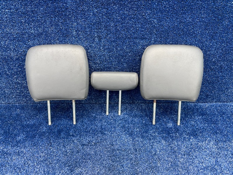 2009-2012 Dodge Ram Rear Seat Headrests Set of 3 Gray OEM