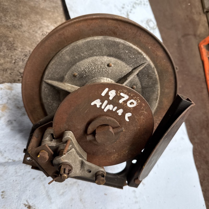 1970 Ski-Doo Alpine Vintage Snowmobile Driven Clutch And Brake Caliper