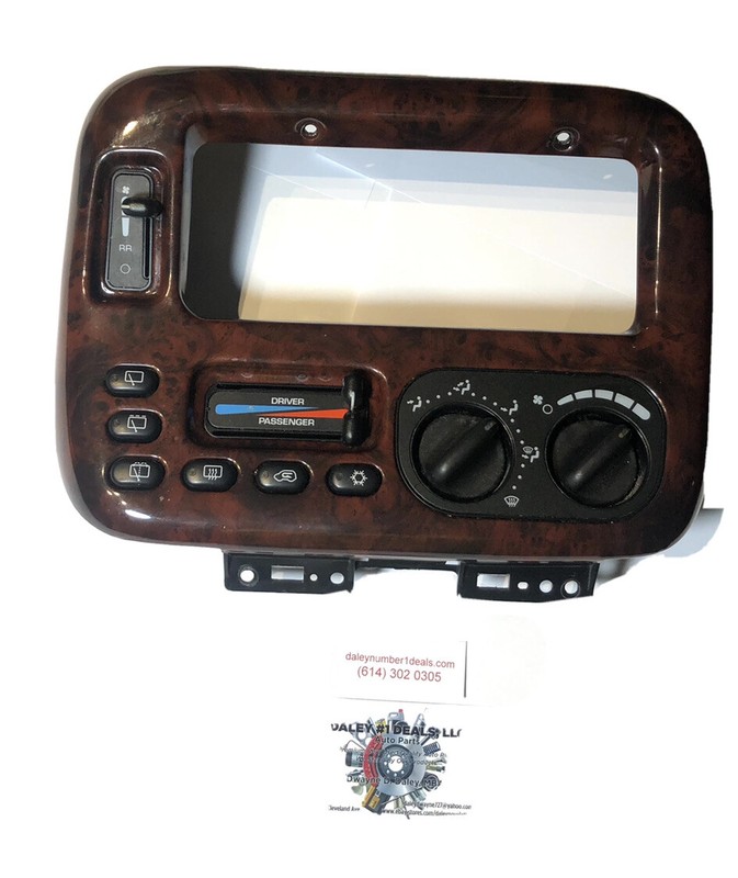 966AB 96-00 DODGE CARAVAN CHRYSLER TOWN COUNTRY RADIO DASH BEZEL HEATER CONTROL