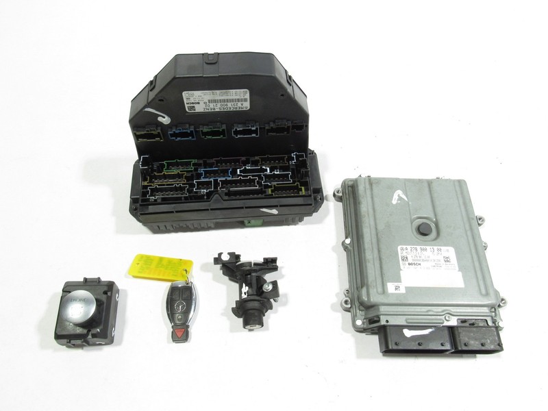13-19 Mercedes SL550 R231 2013 4.6L RWD ECU Engine Module Key Fob Lock Set |Y2