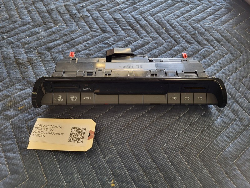 Used Oem Toyota A/C Heater Climate Temperature Control for 2023-2025 Prius
