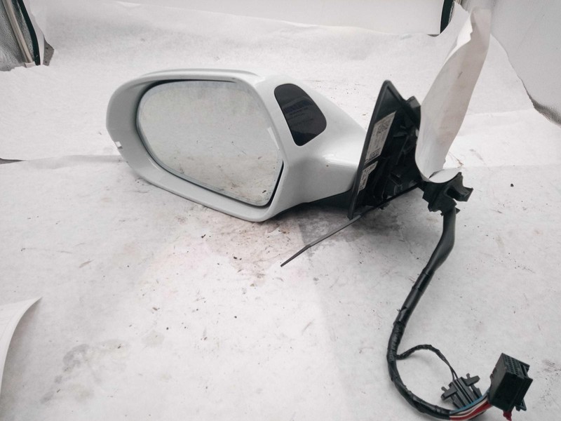 2017 Audi A6 Left Door Mirror Assembly White 106K Miles OEM Quality Used