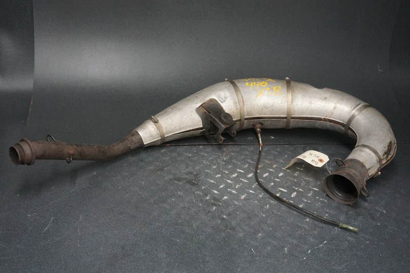 2002 XCR 440 Polaris OEM Exhaust Tuned Pipe Muffler Expansion Chamber Ass'y