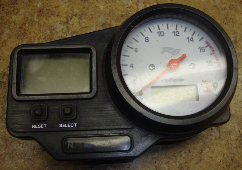 2001 Yamaha YZFR6 YZFR6L YZF R6 YZFR600 R600 Dash Gauge Cluster Speedometer 01
