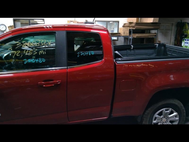 Driver Left Rear Side Door Red Extended Cab Fits 15-19 CANYON 1017962