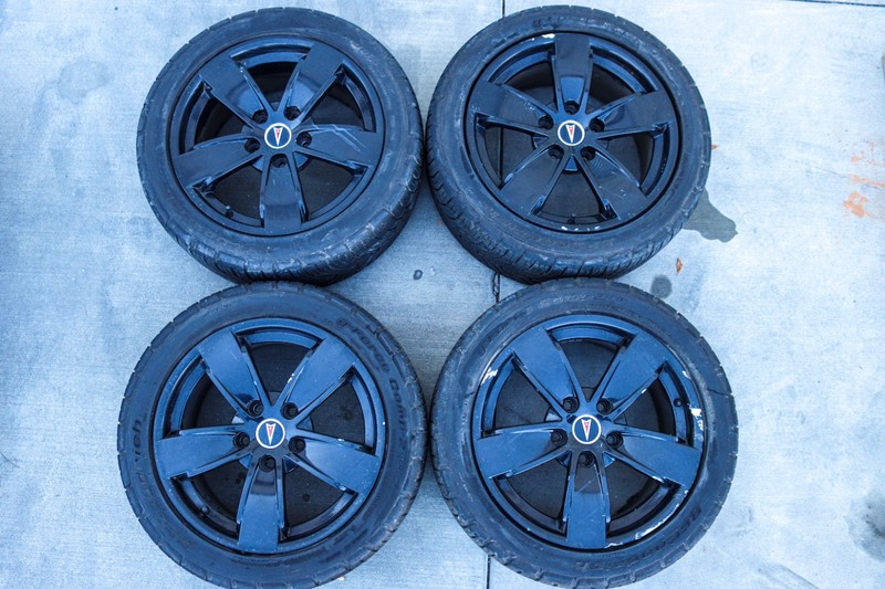 04-06 Pontiac GTO Wheels 17x8 5x120 5 Spoke & G-Force Comp-2 245/45ZR17 Tires