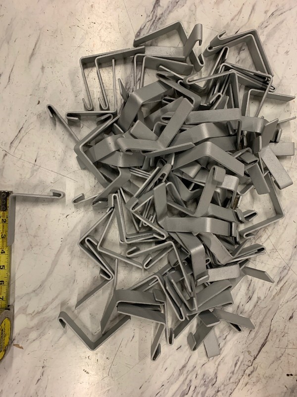 (92) 3 inch Grey Shelf Brackets retail Wire wall Wire World Display. More Uses