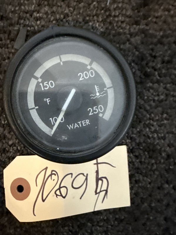 Freightliner Water Temperature Gauge With Black Bezel A22-59207-001