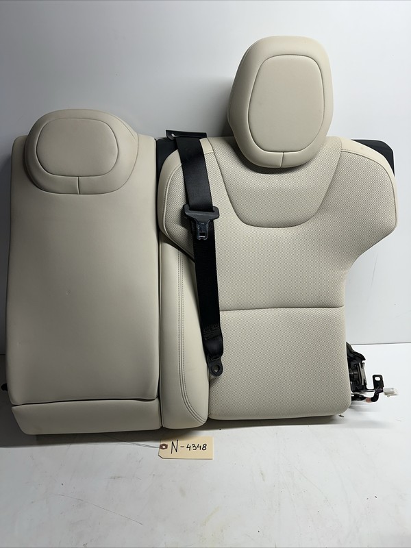 21-23 Tesla S Plaid Rear Driver Back Seat Cushion Perforated Leather N-4348