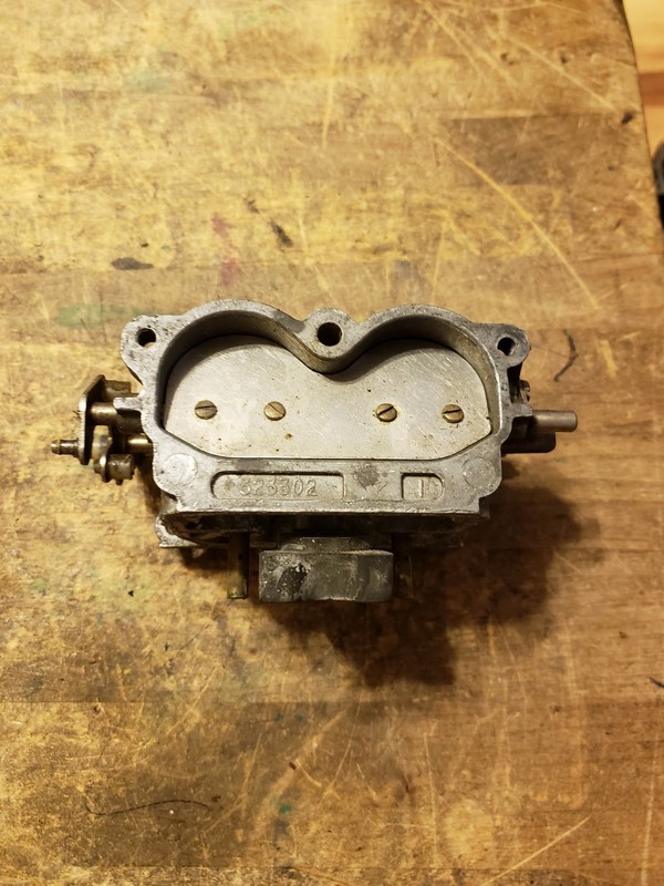 Cast #323302 Lower Carburetor Assembly 1979 Johnson/Evinrude 100hp #4