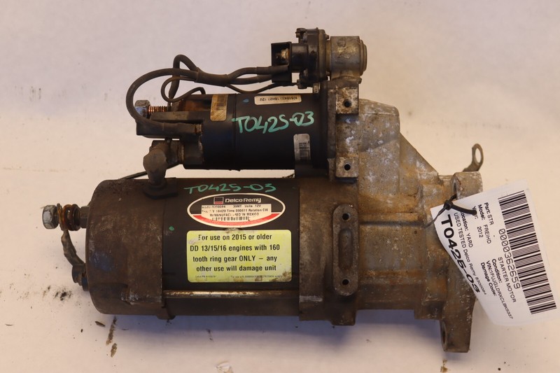 08-2017 FREIGHTLINER CASCADIA 125 DD15 STARTER MOTOR DELCO REMY 39MT12V OEM