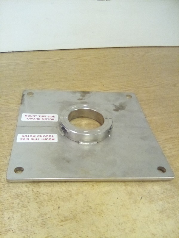 Face Mount For Servo Motor 11" X 11" 2-3/4" Bore W/Ruland Collar 2-7/8 Welded On
