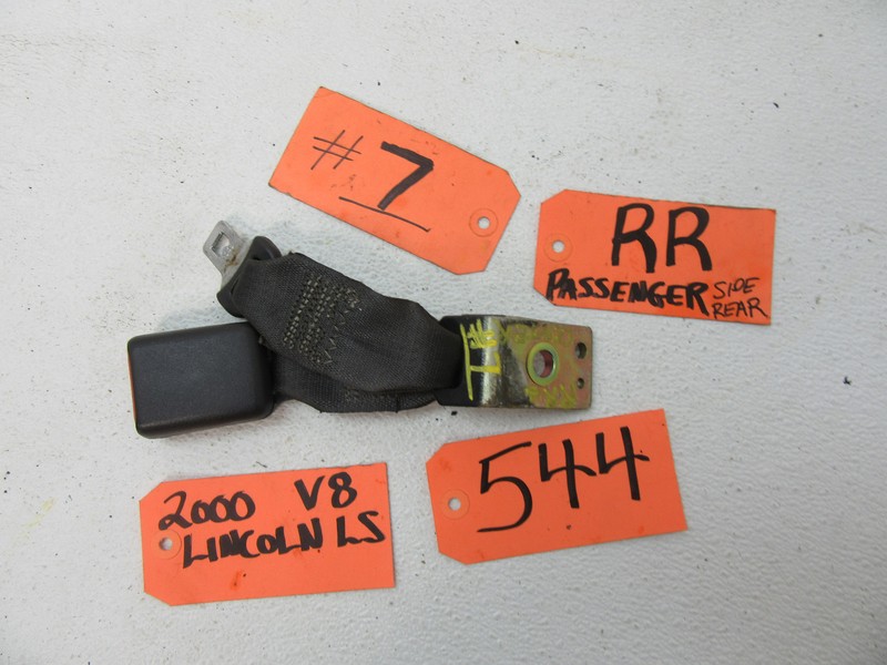 LINCOLN LS RIGHT REAR SEAT BELT BUCKLE BACK LATCH FEMALE END PASSENGER RR RH R