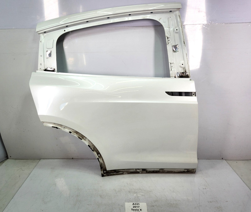 ✅ 2016-2020 OEM Tesla Model X Rear Right Passenger Door Shell White PPSW*