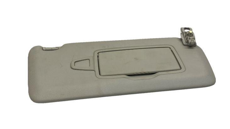Infiniti QX30 sun visor 2017 to 2019 right side illuminated gray OEM 964005DE1A