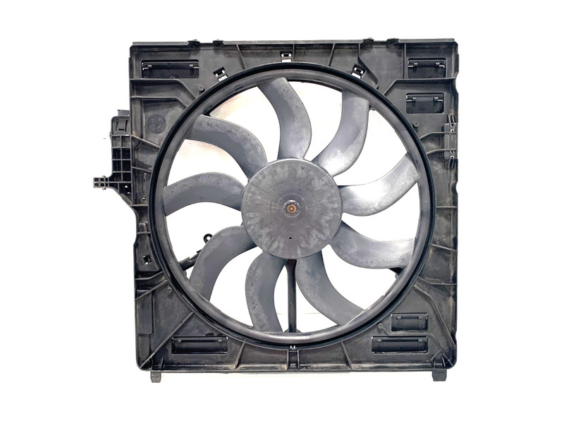 12 13 BMW X5 M E70 S63 4.4L RADIATOR COOLING FAN MOTOR W/SHROUD OEM #A0.11
